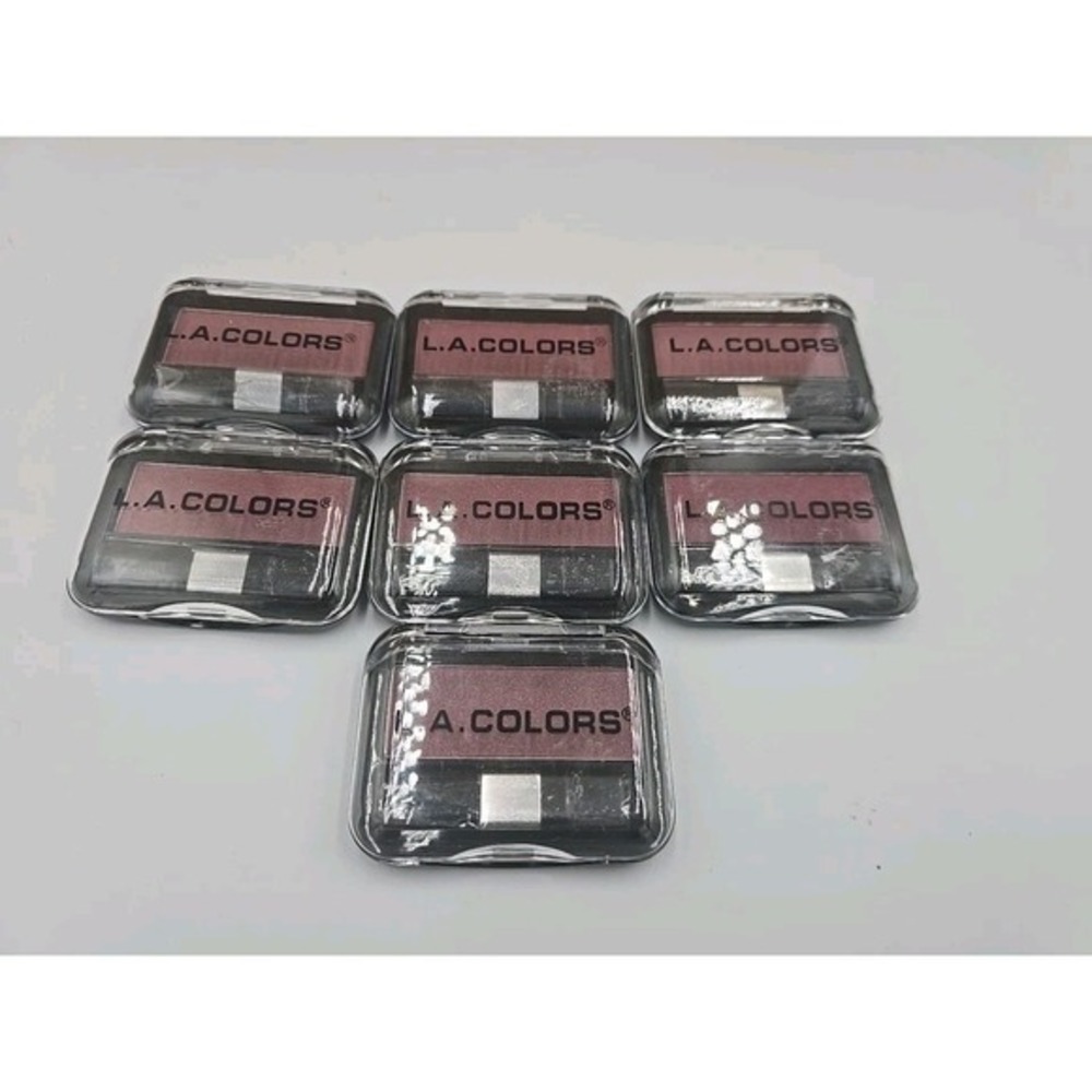 L.A. COLORS Lot of 7 Eyeshadow Or Blush BERRY PLUM BSB335